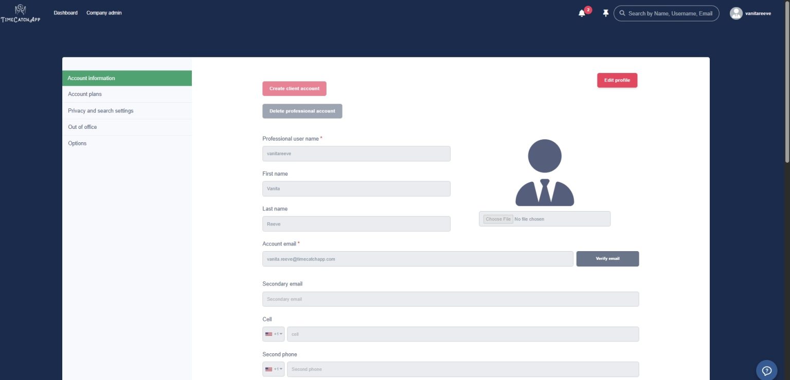 Choosing the Right Account Type in TimeCatchApp: Professional/Service ...